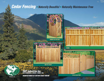 Modern Fence is certified distributor of SWP the largest custom wood fence manufacturer